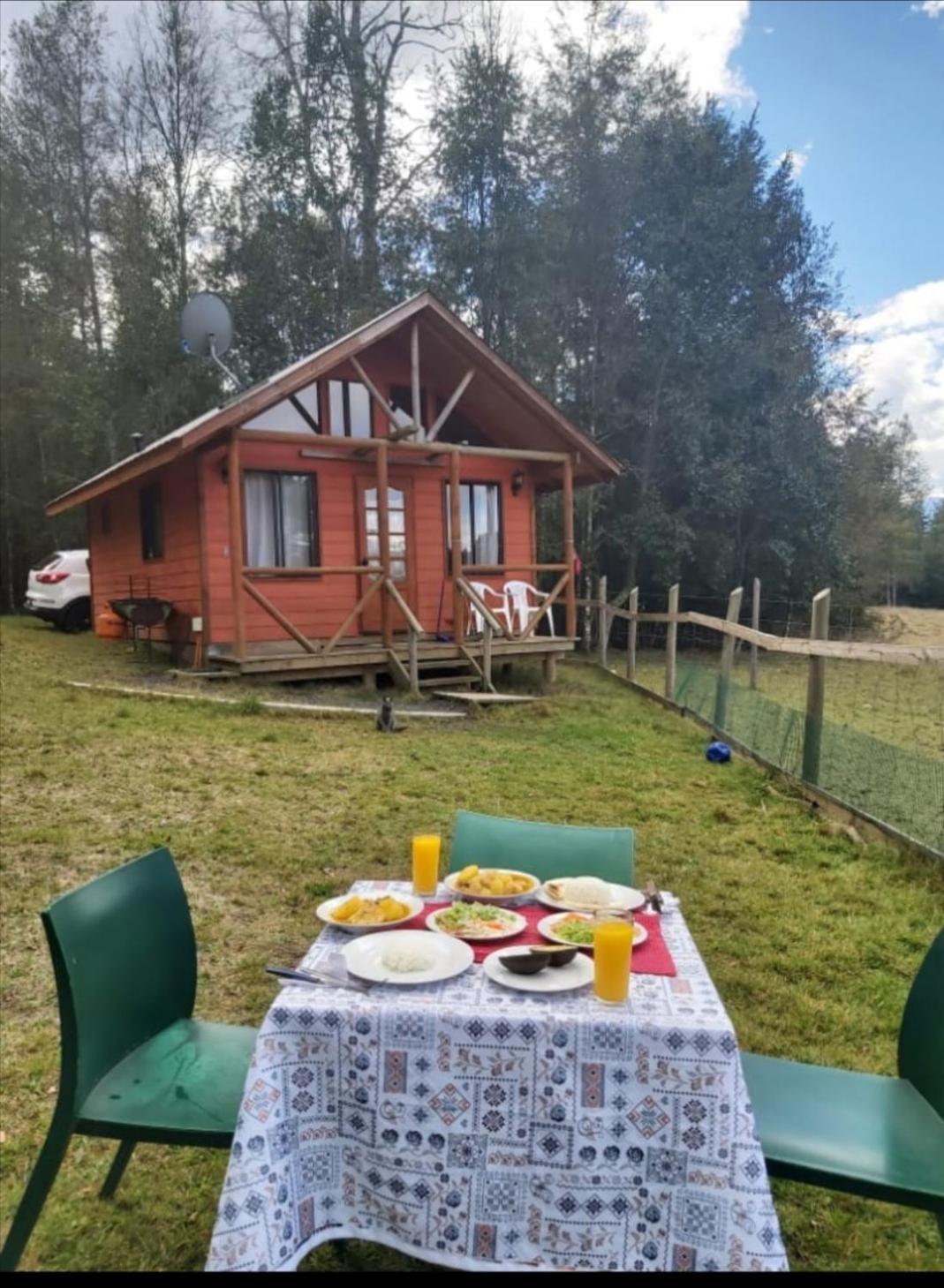 Cabanas Los Canelos Hermosa Granja En ปูกอน ภายนอก รูปภาพ